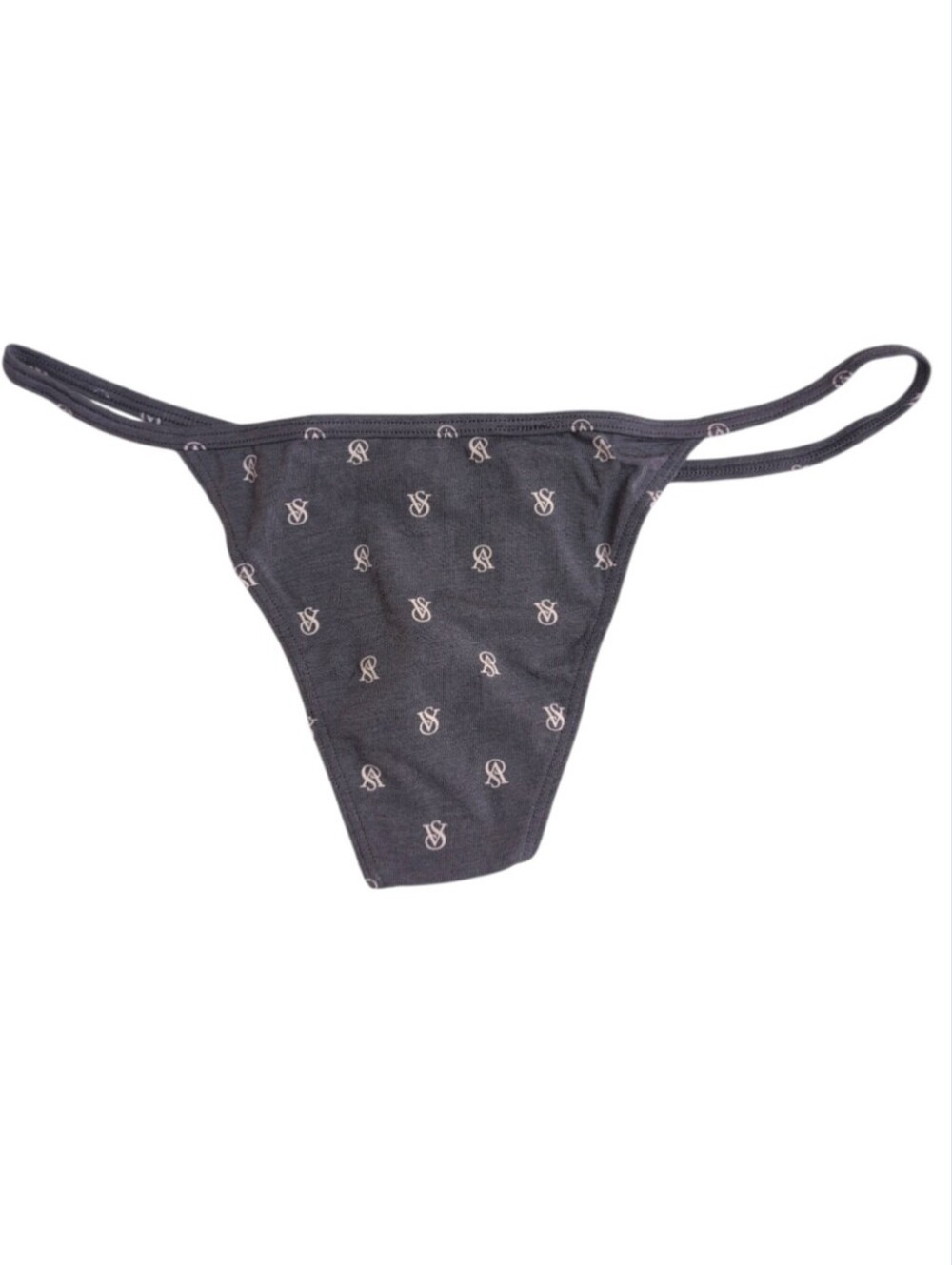 VICTORIA'S SECRET NWT Grey And Cream V String Thong